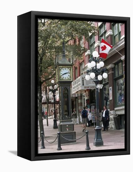 Steam Clock in Gastown, Vancouver, British Columbia, Canada-Alison Wright-Framed Premier Image Canvas