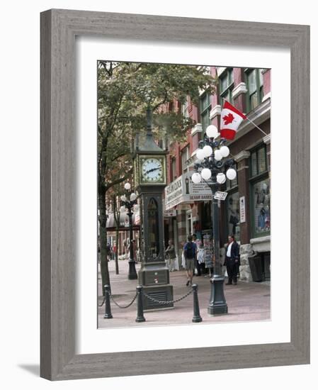 Steam Clock in Gastown, Vancouver, British Columbia, Canada-Alison Wright-Framed Photographic Print