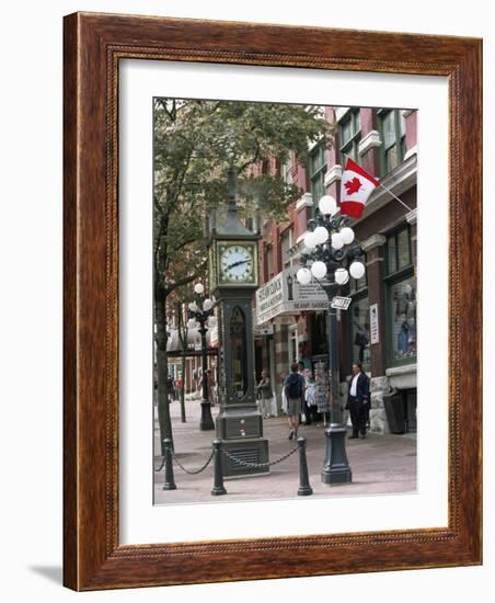 Steam Clock in Gastown, Vancouver, British Columbia, Canada-Alison Wright-Framed Photographic Print