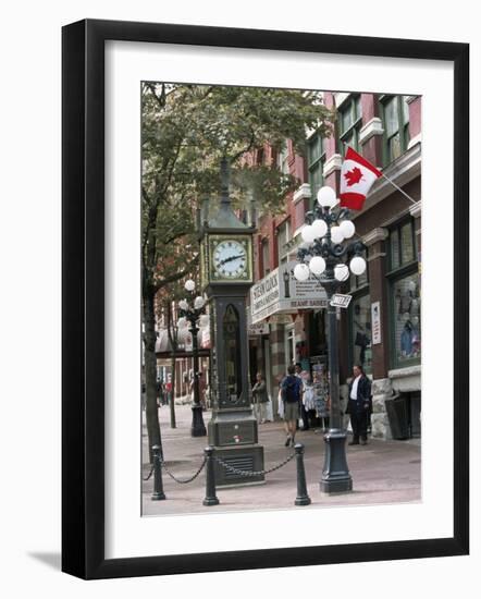 Steam Clock in Gastown, Vancouver, British Columbia, Canada-Alison Wright-Framed Photographic Print