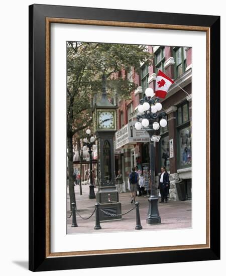 Steam Clock in Gastown, Vancouver, British Columbia, Canada-Alison Wright-Framed Photographic Print