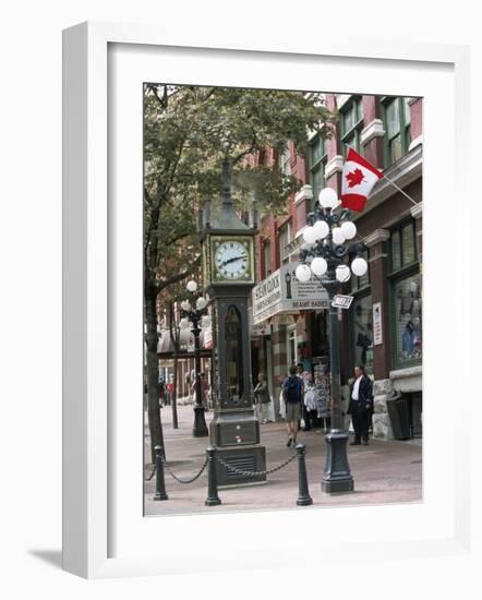 Steam Clock in Gastown, Vancouver, British Columbia, Canada-Alison Wright-Framed Photographic Print