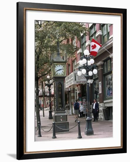 Steam Clock in Gastown, Vancouver, British Columbia, Canada-Alison Wright-Framed Photographic Print