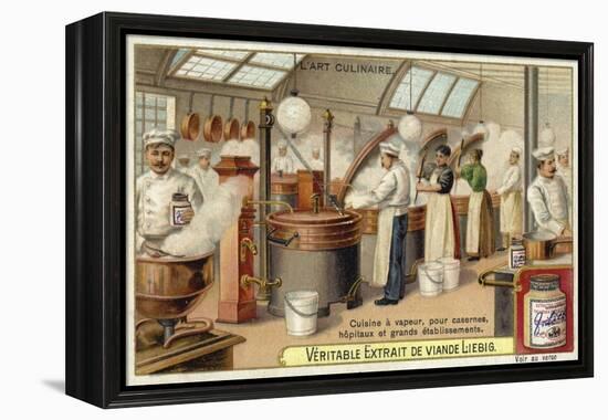 Steam Cooking, for Barracks, Hospitals and Large Establishments-null-Framed Premier Image Canvas