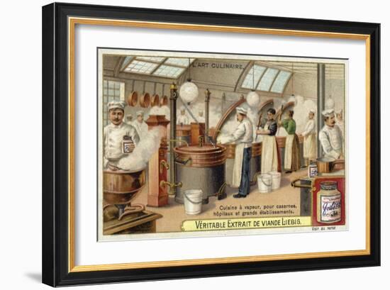 Steam Cooking, for Barracks, Hospitals and Large Establishments-null-Framed Giclee Print