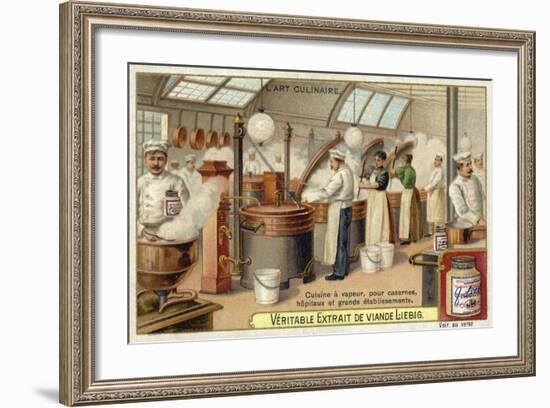 Steam Cooking, for Barracks, Hospitals and Large Establishments-null-Framed Giclee Print