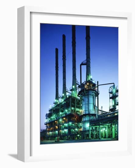 Steam Cracker At An Oil Refinery-Paul Rapson-Framed Photographic Print