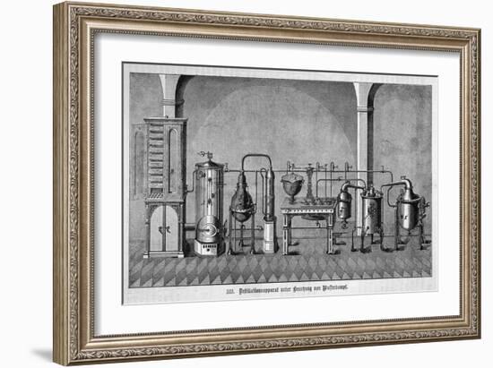 Steam Distillation Apparatus-null-Framed Art Print
