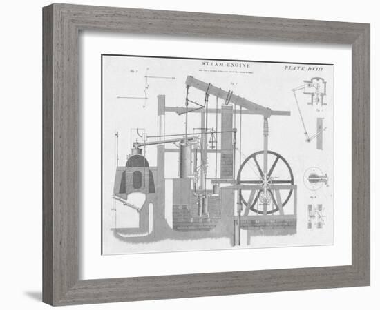 Steam Engine, c1813-John Moffat-Framed Giclee Print