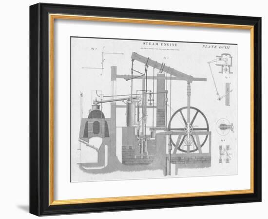 Steam Engine, c1813-John Moffat-Framed Giclee Print