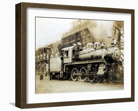 Steam Engine from the Canadian Pacific Railway, Vancouver, Canada-null-Framed Photographic Print