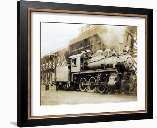 Steam Engine from the Canadian Pacific Railway, Vancouver, Canada-null-Framed Photographic Print