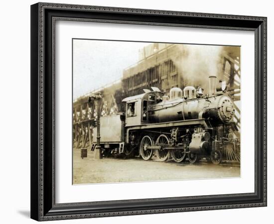 Steam Engine from the Canadian Pacific Railway, Vancouver, Canada-null-Framed Photographic Print