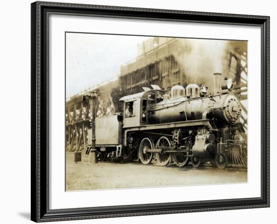 Steam Engine from the Canadian Pacific Railway, Vancouver, Canada-null-Framed Photographic Print