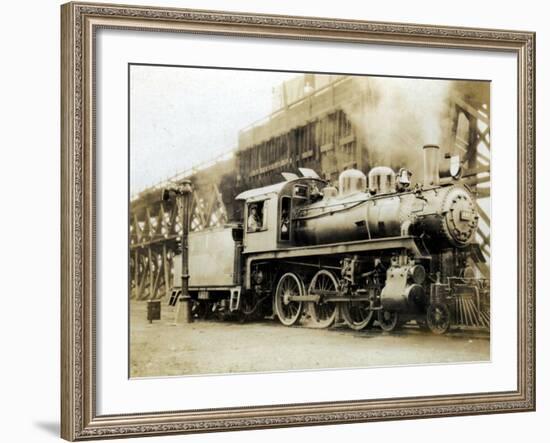 Steam Engine from the Canadian Pacific Railway, Vancouver, Canada-null-Framed Photographic Print