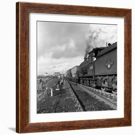 Steam Loco No 65811 Hauling Coal from Lynemouth Colliery, Northumberland, 1963-Michael Walters-Framed Photographic Print