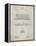 Steam Locomotive 1915 Patent-Cole Borders-Framed Stretched Canvas