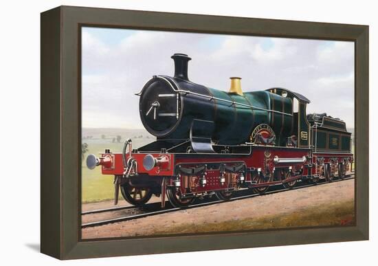 Steam Locomotive, City of Bath, England, Uk, 19th Century-null-Framed Premier Image Canvas