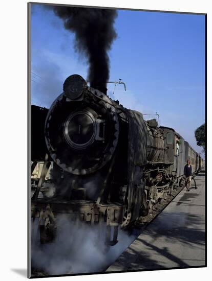 Steam Locomotive of Indian Railways at Chittaurgarh Junction, India-Tony Gervis-Mounted Photographic Print