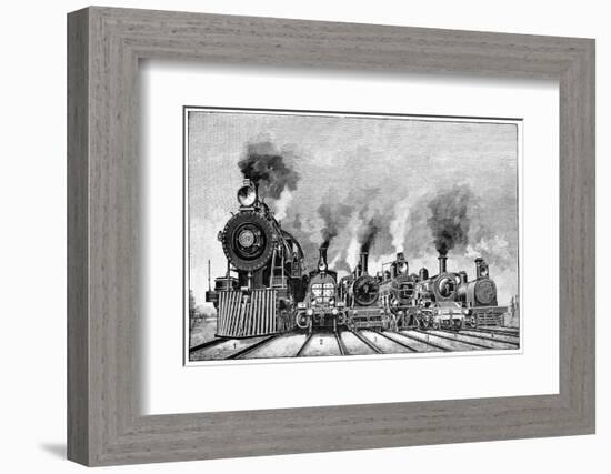 Steam Locomotives, Early 20th Century-Science Photo Library-Framed Photographic Print