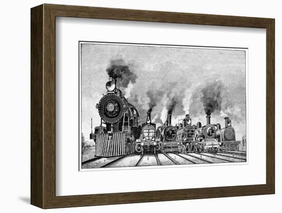 Steam Locomotives, Early 20th Century-Science Photo Library-Framed Photographic Print