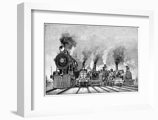 Steam Locomotives, Early 20th Century-Science Photo Library-Framed Photographic Print