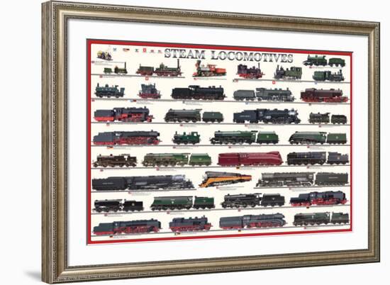 Steam Locomotives-null-Framed Premium Giclee Print