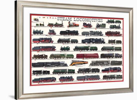 Steam Locomotives-null-Framed Premium Giclee Print