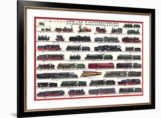 Steam Locomotives-null-Framed Premium Giclee Print