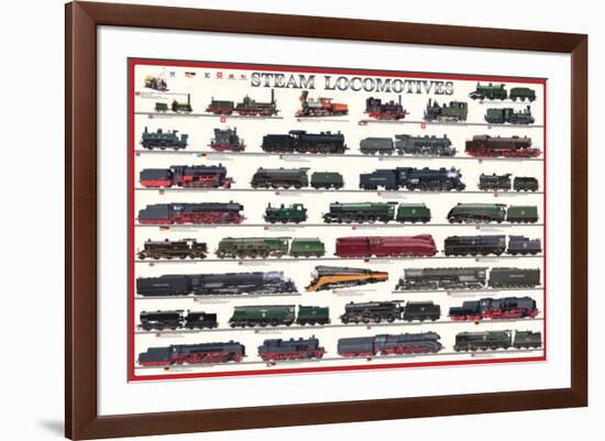 Steam Locomotives-null-Framed Premium Giclee Print