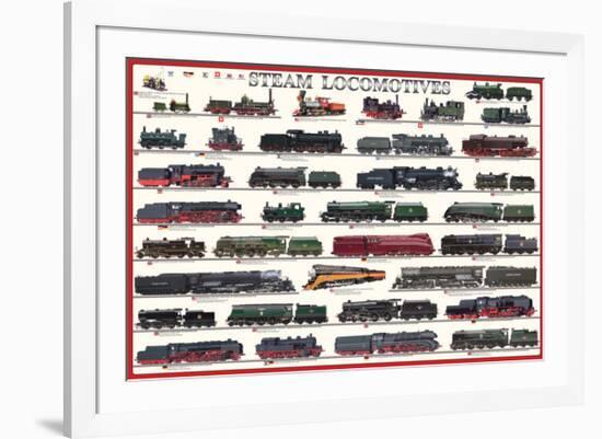 Steam Locomotives-null-Framed Premium Giclee Print