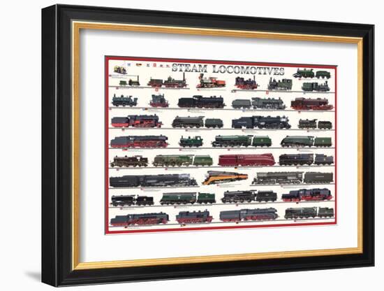 Steam Locomotives-null-Framed Art Print