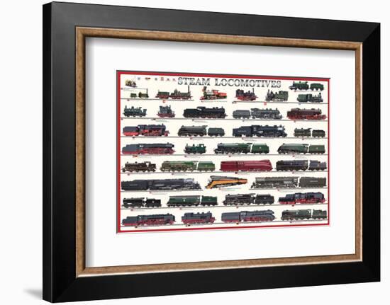 Steam Locomotives-null-Framed Art Print