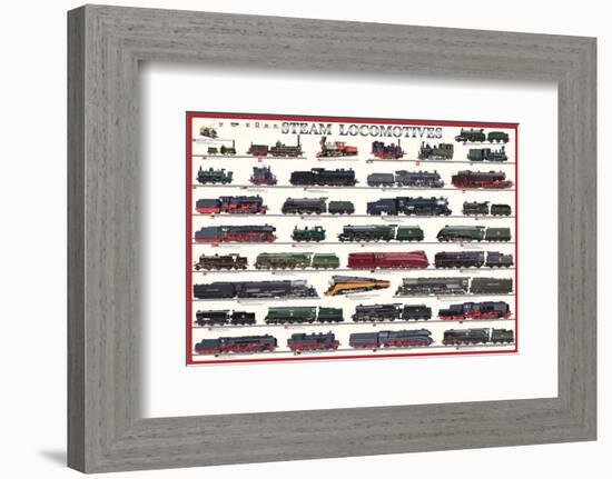 Steam Locomotives-null-Framed Art Print