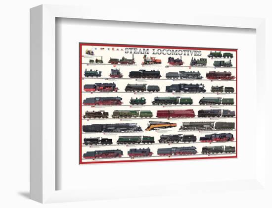 Steam Locomotives-null-Framed Art Print