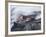 Steam Plumes from Hot Lava Flowing onto Beach and into the Ocean-Ethel Davies-Framed Photographic Print