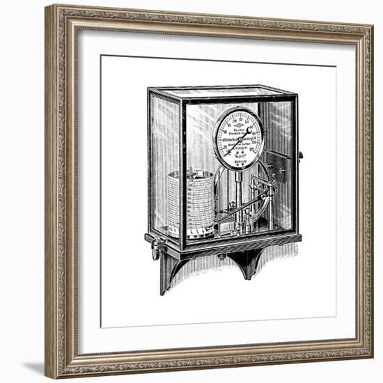 Steam Pressure Gauge And Recorder-Mark Sykes-Framed Photographic Print