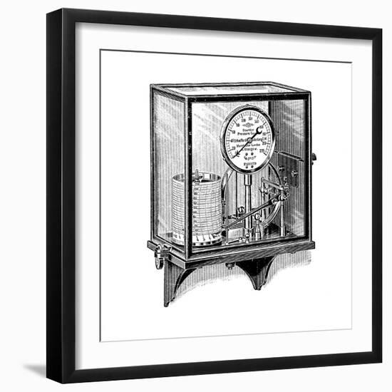 Steam Pressure Gauge And Recorder-Mark Sykes-Framed Photographic Print