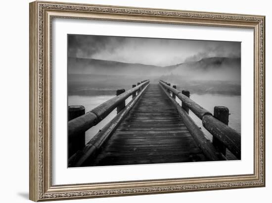 Steam Rising From Biscuit Basin And The Firehole River, Yellowstone National Park-Bryan Jolley-Framed Photographic Print