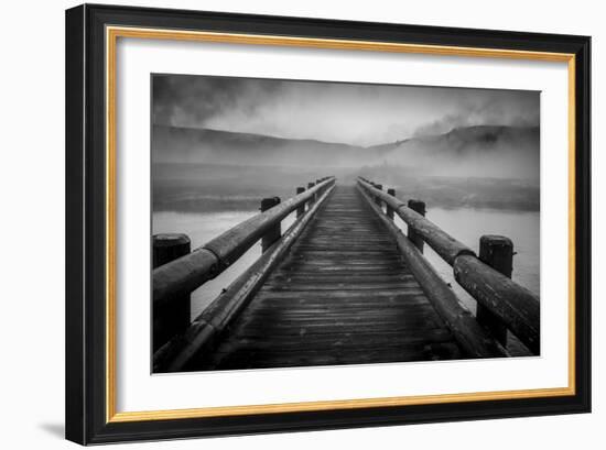 Steam Rising From Biscuit Basin And The Firehole River, Yellowstone National Park-Bryan Jolley-Framed Photographic Print