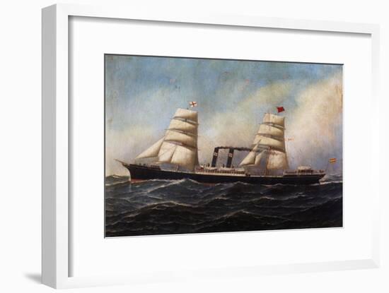 Steam Ship Pio IX, 19th Century-null-Framed Giclee Print