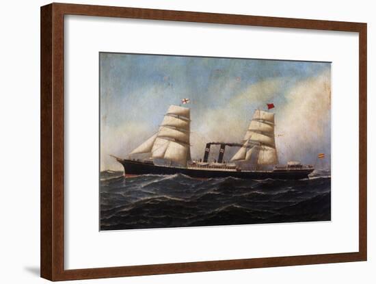 Steam Ship Pio IX, 19th Century-null-Framed Giclee Print