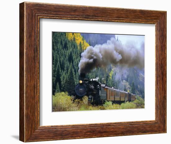 Steam Train, Durango & Silverton Railroad, Silverton, Colorado, USA-Jean Brooks-Framed Photographic Print