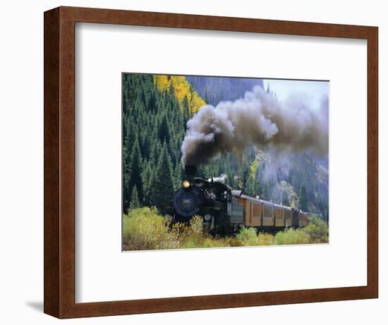 Steam Train, Durango & Silverton Railroad, Silverton, Colorado, USA-Jean Brooks-Framed Photographic Print