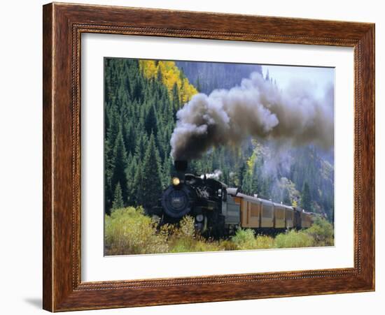 Steam Train, Durango & Silverton Railroad, Silverton, Colorado, USA-Jean Brooks-Framed Photographic Print