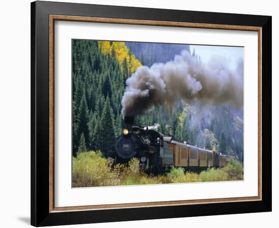 Steam Train, Durango & Silverton Railroad, Silverton, Colorado, USA-Jean Brooks-Framed Photographic Print