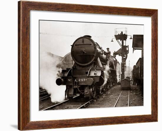 Steam Train Electric Coaling Installation and Inspection Pit at Kings Cross Station, September 1929-null-Framed Photographic Print