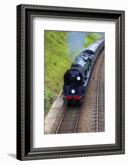 Steam Train on Bluebell Railway, Horsted Keynes, West Sussex, England, United Kingdom, Europe-Neil Farrin-Framed Photographic Print