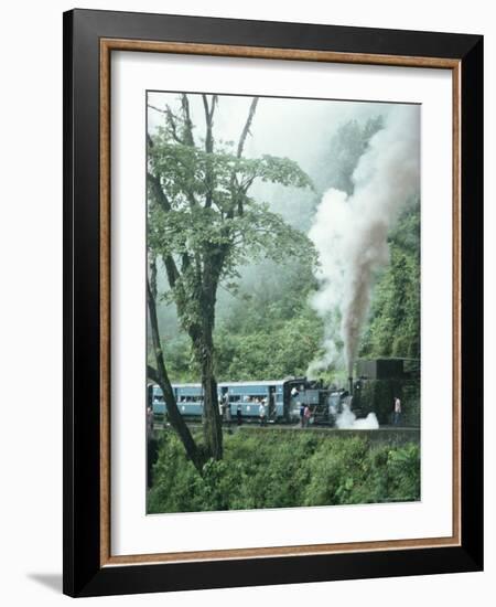 Steam Train on the Way to Darjeeling, West Bengal State, India, Asia-Sybil Sassoon-Framed Photographic Print