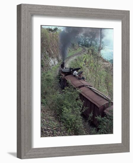 Steam Train on the Way to Darjeeling, West Bengal State, India, Asia-Sybil Sassoon-Framed Photographic Print